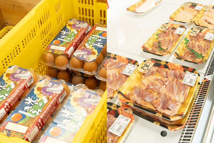 「京都養鶏直売たまご村 １号店」のたまごやかしわなどの画像