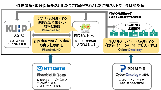 遠隔診療・地域医療を活用した分散型臨床試験の実現に向けた治験業務効率化の共同検証のイメージ画像