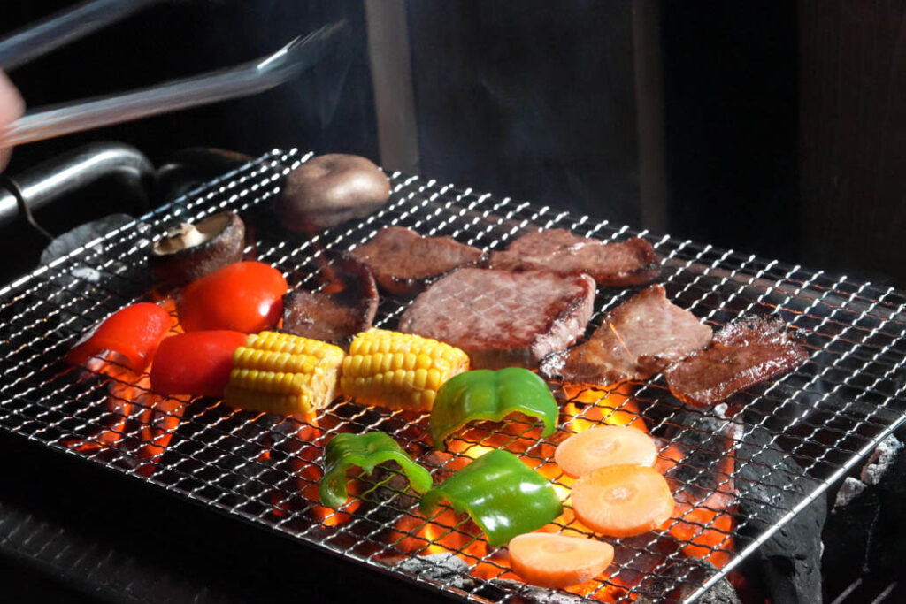 「南山城村の隠れ家」で楽しんだBBQの画像